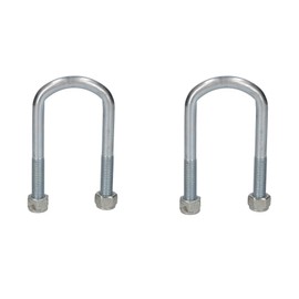 AB Tools 2 Single Parabolic Leaf Spring High Tensile U Bolt Nuts for Ifor Williams Trailers