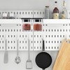 4 Pcs Pegboard Accessories with Lid, 3.9 x 3.2 x
