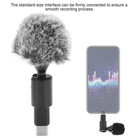 Goshyda Microphone, USB-C Plug-Play Omnidirectional Mobile Phones Microphone with Type-C Interface for Android