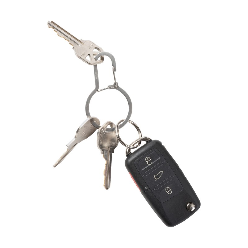 Nite Ize DualPass Dual Chamber Key Ring, Split Ring Keychain