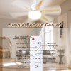 Techcircle Socket Fan Light with Remote Control, 20" Screw in