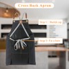 HONG JIANG WOK Chef Apron for Women Men with 2