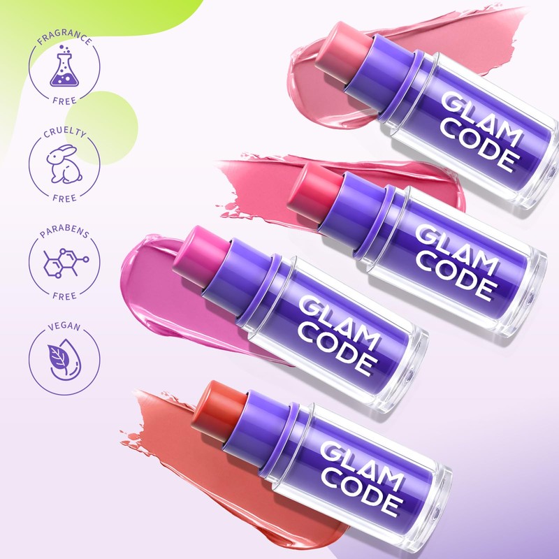 Rose Blush for Cheeks - Face Makeup Stick for Eyes,
