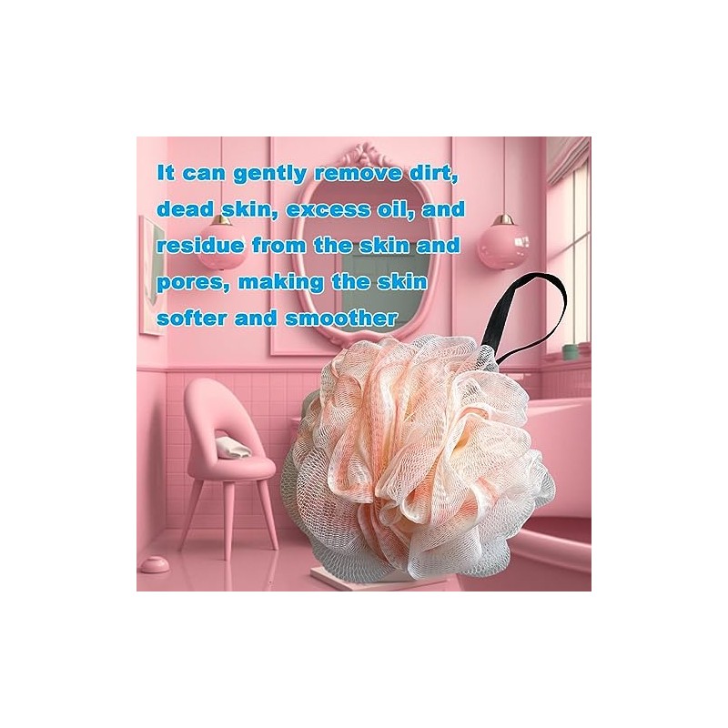 Esponja Lufa Exfoliante Baño Paquete Individual Rosa Unidad Azul Oscuro
