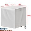 Simple Houseware Waterproof 34.5" x 34.5" Central Air Conditioner Cover