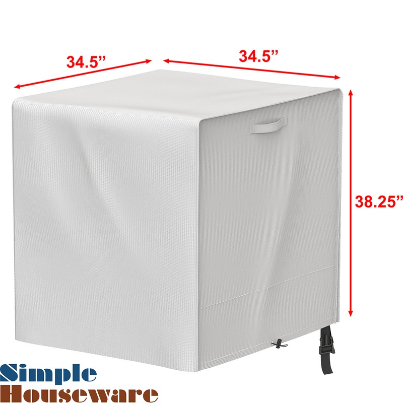 Simple Houseware Waterproof 34.5" x 34.5" Central Air Conditioner Cover
