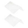 2Pcs Clear Floating Shelf Acrylic Fine Surface Delicate Modern Transparent