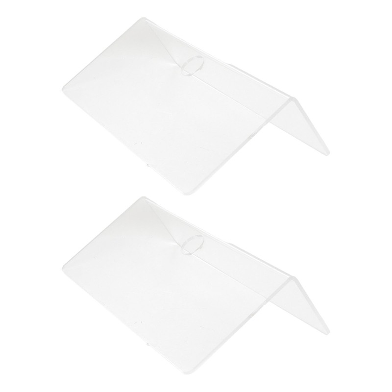 2Pcs Clear Floating Shelf Acrylic Fine Surface Delicate Modern Transparent