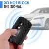 WORCAS Key Fob Case Carbon Fiber Pattern Silicone Cover Compatible