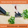 5 Blade Herb Scissors Kitchen Herb Shears Cutter Multipurpose Cutting