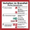 Original Andris® Sign Fire Protection Regulation – Behavior in the
