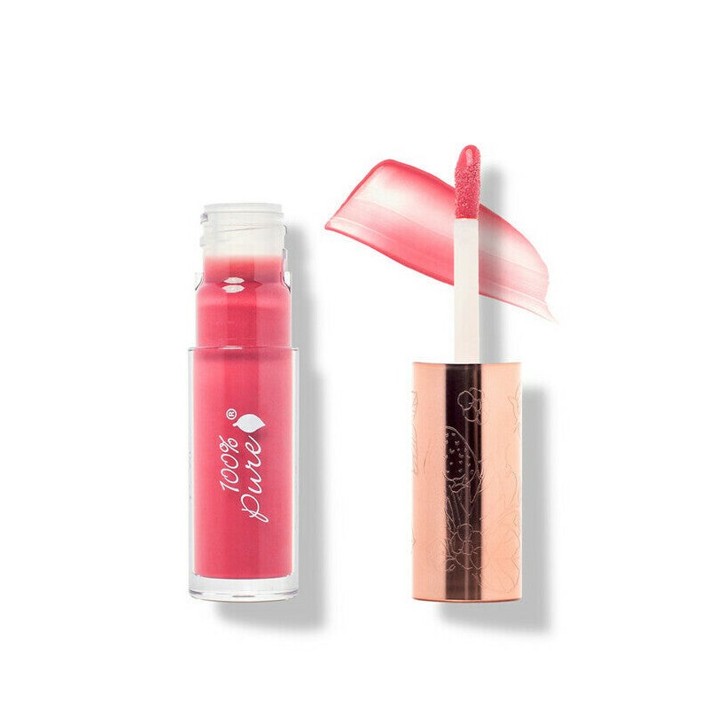 100% Pure Cosmetics Fruit Pigmented Lip Gloss, Pink Caramel 4.17ml