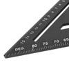 Woodworking Triangular Ruler Aluminum Alloy Industrial Protractor Tools 0~90° 1mm150mm