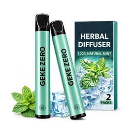 Herbal Diffuser Pen 2 Pack, Mint Non-Electric Personal Aroma Stick