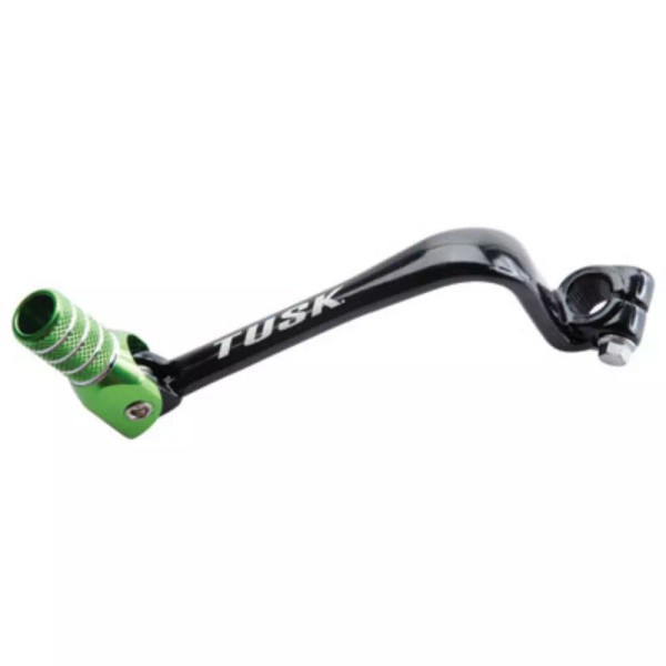 Tusk Folding Shift Lever Black/Green Tip For KAWASAKI KX80 Big