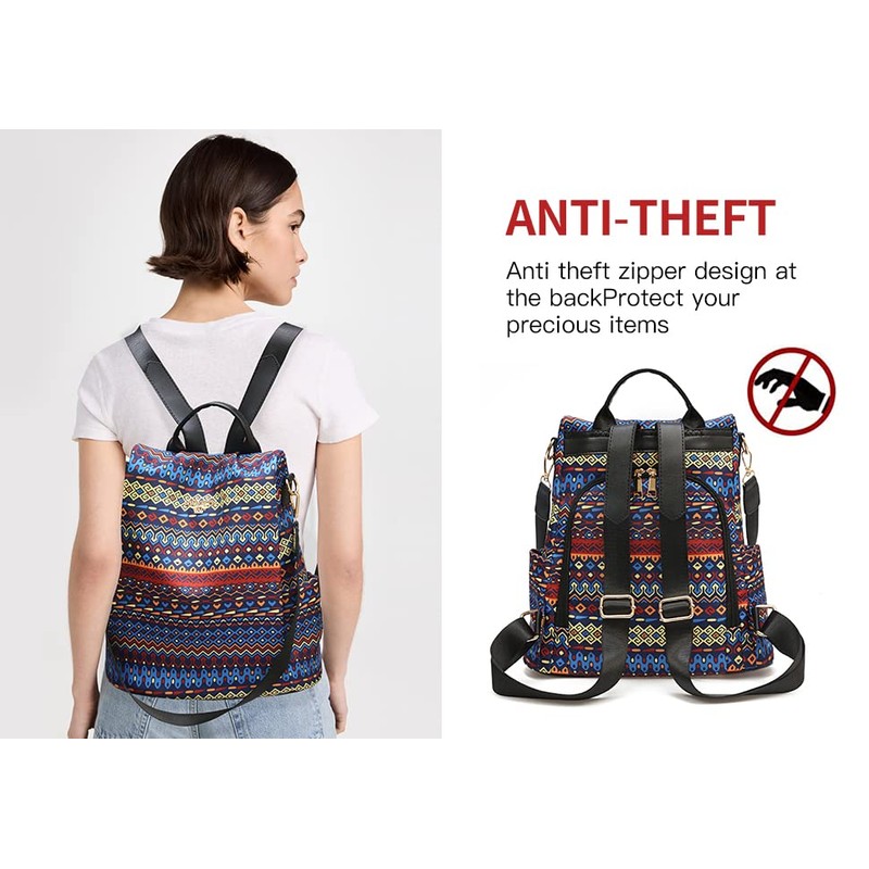 shepretty Women's Backpack Anti-Theft Shoulder Bag Multifunctional School Bags, 8864-m266-c,