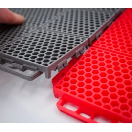 Caliber Trailer Products Protech Flooring - Smooth, 8 Piece Grey