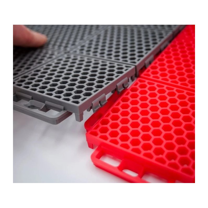 Caliber Trailer Products Protech Flooring - Smooth, 8 Piece Grey