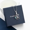 constantlife Cat Moon Urn Necklace for Women Pet Cremation Jewelry