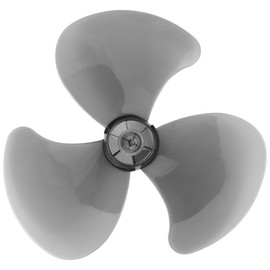 16 Inch Plastic Fan Blades Universal Household Standing Fans and Table Fans Replacement Part for Standing Pedestal Fans and Table Fans (Black, 3 Leaves)