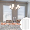 Teenyyou 3 Pcs White Frosted Glass Shade Replacements for Pendant