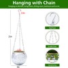 FGBNM 6" Disco Ball Planter, Disco Ball Plant Hanger with