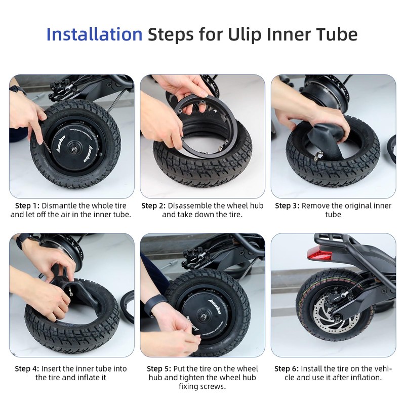 ulip 80/65-6 Scooter Inner Tube with 90 Degree for 255x80