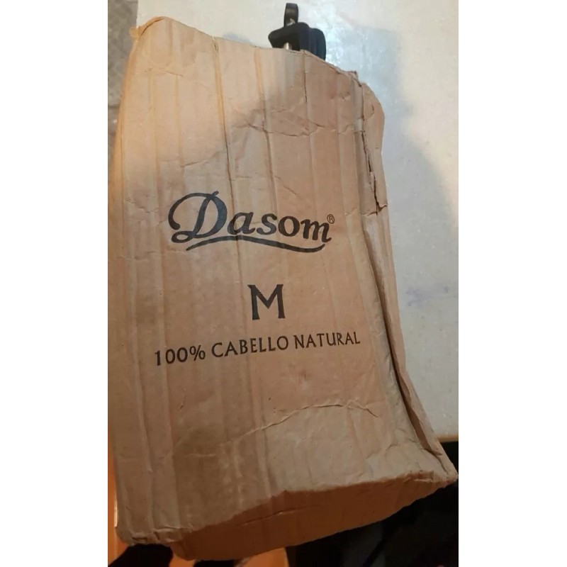 Dasom Maniqui Cabello 100% Natural,castaño Claro , Para Practica