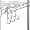 NYGHMY 6-Pack Wire Shelving Hooks - 3-Hook Hanging Organizer Attachments,