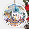 Panama City Beach Tropical Paradise Ornament, Florida Coastal and Souvenir
