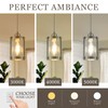 Osimir Brushed Nickel Pendant Lights Kitchen Island 3 Pack, Modern