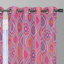 Window Elements Olivia Cortina Extra Ancha Estampada (137,2 x 213,4 cm, con Aros), Moderno, 54 x 84, 1 uds. por Paquete