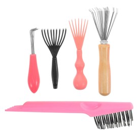 BIUDECO Professional Hair Comb Tool Set 5-piece Mini Rakes for Removing Dust Grime Perfect for Home Mobile Use