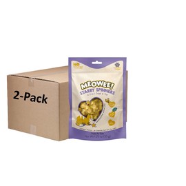 MEOWEE! Starry Spinners Cat Treat, 1.25 Ounce Bag, 2-in-1 Treat & Toy Made with Real Chicken, Chicken Liver & Catnip, Encourages Playfulness & Low Calorie