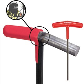 Bondhus 15256 3.0mm Hex T-Handle 6" Length, Multicolor, One Size