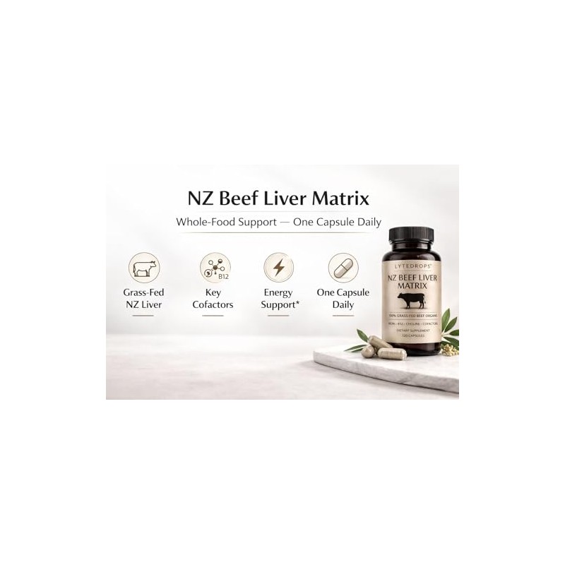 NZ Beef Liver Matrix – Grass Fed Beef Liver Capsules