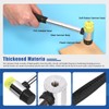 Glarks 2Pcs 25mm/35mm Double-Faced Soft Hammer Mallet with 4Pcs Replacement