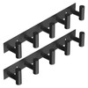 VAEHOLD Black Hat and Coat Wall Mount Rack 5 Hooks