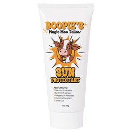 Magic Moo Tallow Mineral Sun Protectant made with Grass Fed & Finished Tallow, Non Nano Zinc Oxide with no white cast, Organic Rasberry & Carrot Seed oil and Organic Beeswax.