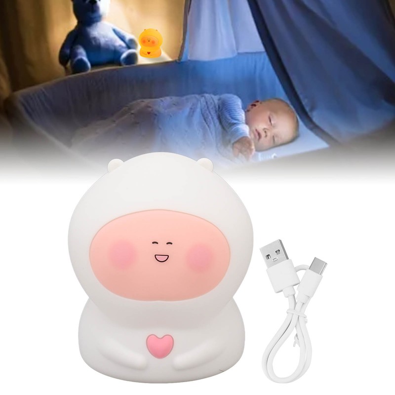 USB Fat Peach Night Tap Lamp with Timing Function Intelligent
