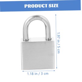 iplusmile Stainless Steel Padlock Luggage Locks Travel Door Lock Rust Proof Small Weatherproof