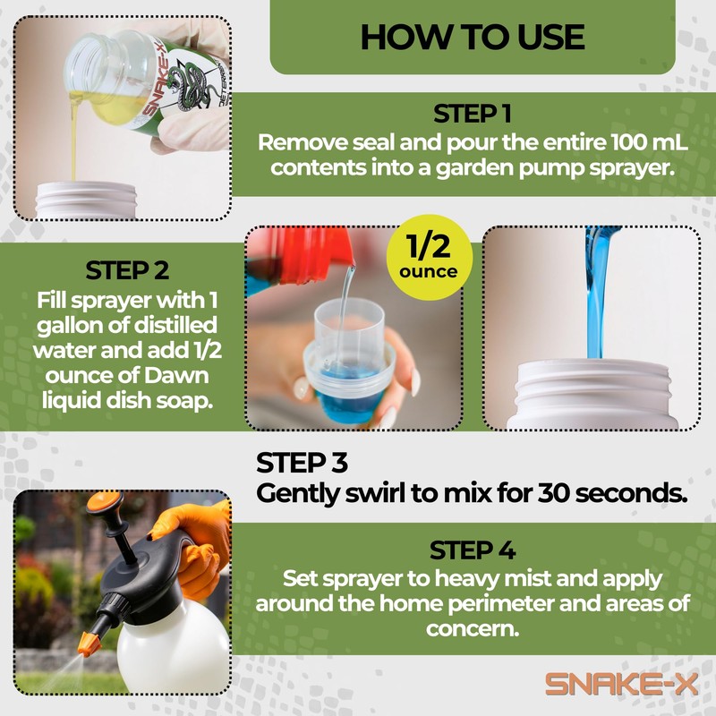 Snake Deterrent for Yard, Homes, and Outdoor Areas – Non-Toxic