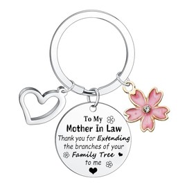 Ghloyza Mother In Law Keyring Mothers Day Gifts For Mother Gifts Birthday Gift for Mothers In Law Gifts Stepmother Gifts