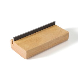 RuiJOTWAT Guitar fret olive wood bevel file 90° angle, dual-purpose chamfer file (radius 16 inches)