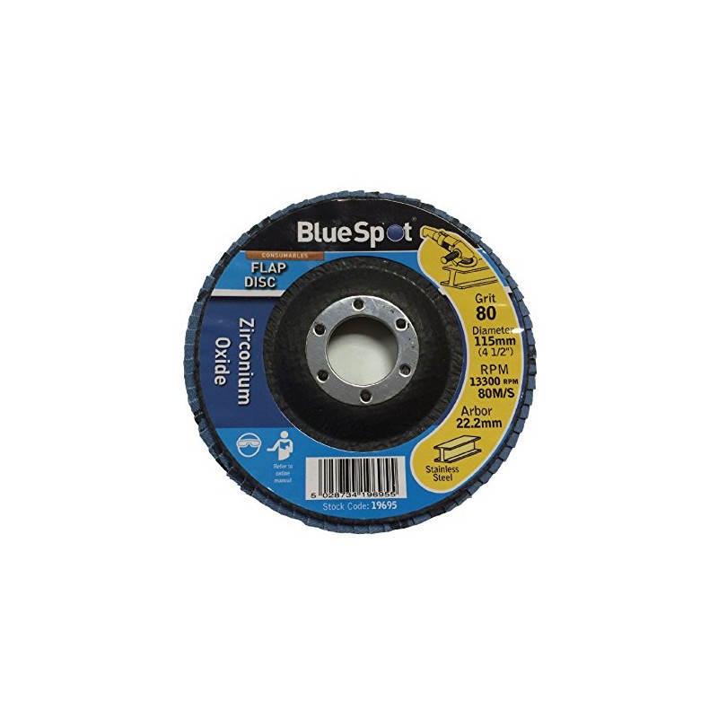 Homesmart 2 Pack 115mm Flap Disc 80 Grit for Angle