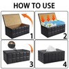 XNONE Tissue Box Cover PU Leather Tissue Box Holder Rectangle