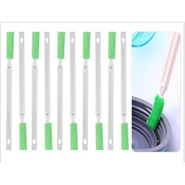 Crevice Cleaning Brushes Tool kit Small Brush Disposable Toilet Brush Deep Cleaning Brush Shower Nozzle Anti-Clogging Pore Gap for Gap Corner of Stove Hard to Reach Cleaning Tools (Green Slim Cloth)