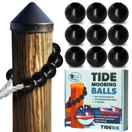Dock Mooring Balls | #1 Boat Dock Accessories To Prevent Lines From Catching On Pier Pilings As Tides Rise & Fall, Protect Your Boat In the Slip When Water Levels Change, Fits Standard Marine Rope
