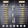 Gifts for Men, 22PCS Upgraded Titanium Damaged Screw Extractor Set