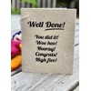 Siesta 'Well Done' Colourful Felt Fairy/Pixie with Message Gift Tag